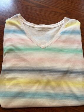 Lands' End striped Crewneck Tee